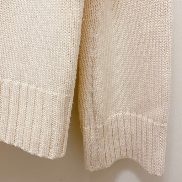 Joseph London Ivory Cream Wool Long Sleeve Turtleneck Knit Sweater Net-A-Porter - Picture 6 of 8